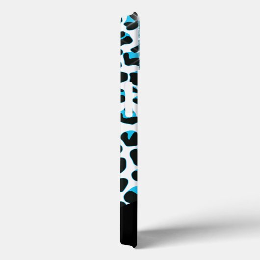 Sneeuwlooppatroon met glitter en monogram Case-Mate iPhone case (Achterkant / Rechts)