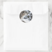Sneeuwloopprofiel Ronde Sticker (Tas)