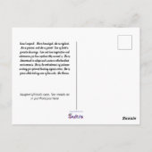 Sneeuwluipaard aanmoedigen "Fierce is Beauful" Briefkaart (Achterkant)