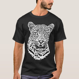 Sneeuwluipaard Abstract Oorspronkelijk oerwoud Kun T-shirt