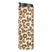 Sneeuwluipaard, beige, tan en crème thermosbeker (Geroteerd rechts)