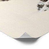 Sneeuwluipaard Bergbeklimmer Poster (Hoek)
