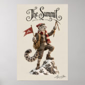 Sneeuwluipaard Bergbeklimmer Poster (Voorkant)