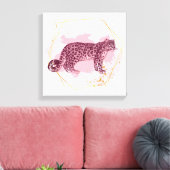 Sneeuwluipaard Canvas Afdruk (Insitu (Woonkamer))