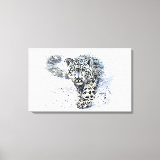 Sneeuwluipaard Canvas Afdruk (Voorkant)