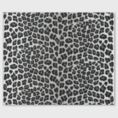 Sneeuwluipaard dierprint  cadeaupapier (Vlak)