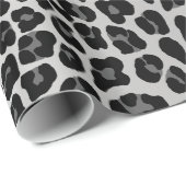 Sneeuwluipaard dierprint  cadeaupapier (Rol Hoek)