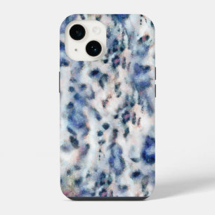 Sneeuwluipaard Dierprint Huidpatroon iPhone 14 Hoesje