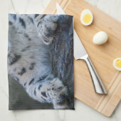 Sneeuwluipaard Dromen Keuken Handdoek (Quarter Fold)