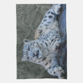 Sneeuwluipaard Dromen Keuken Handdoek (Verticaal)