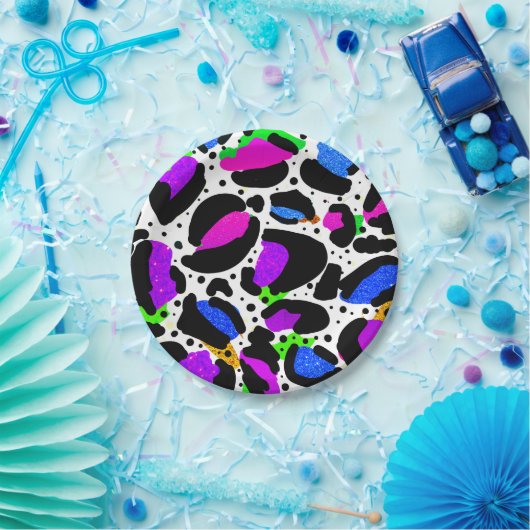 Sneeuwluipaard Druk heldere papieren Borden af Bordje (Feest)