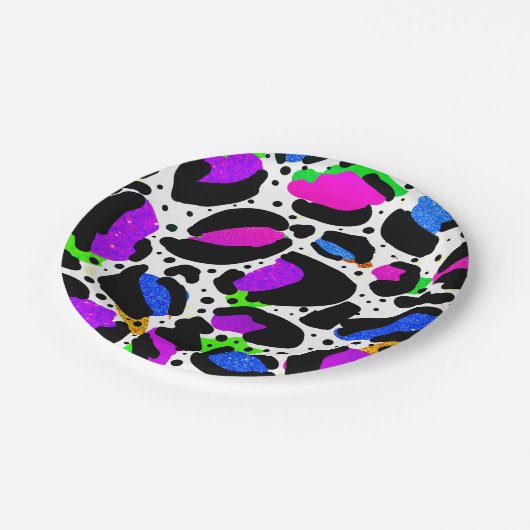 Sneeuwluipaard Druk heldere papieren Borden af Papieren Bordje (Gekanteld)