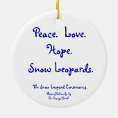 Sneeuwluipaard en de sterren keramisch ornament (Achterkant)