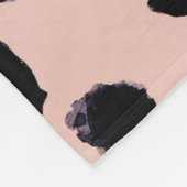Sneeuwluipaard, hand getrokken textuur. fleece deken (Hoek)