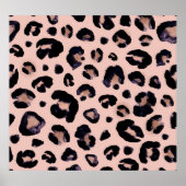 Sneeuwluipaard, hand getrokken textuur. poster (Voorkant)