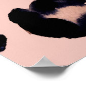 Sneeuwluipaard, hand getrokken textuur. poster (Hoek)