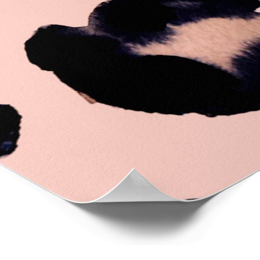 Sneeuwluipaard, hand getrokken textuur. poster (Hoek)