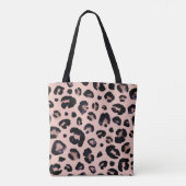 Sneeuwluipaard, hand getrokken textuur. tote bag (Achterkant)