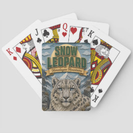 Sneeuwluipaard Himalaya POPCUT Pokerkaarten