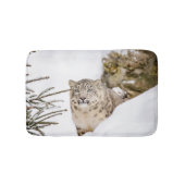 Sneeuwluipaard in de sneeuw badmat (Voorkant)