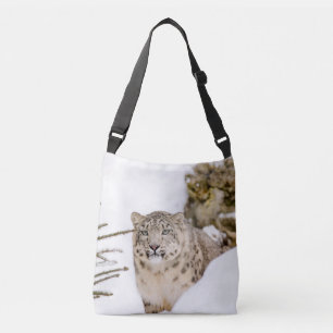 Sneeuwluipaard in de Sneeuw Crossbody Tas