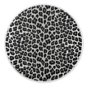 Sneeuwluipaard Keramische Knop (Voorkant)