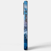 Sneeuwluipaard kijken door winterkasteel Case-Mate iPhone case (Achterkant / Links)