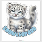 SNEEUWLUIPAARD - KINDERKAMER STICKER (Vel)