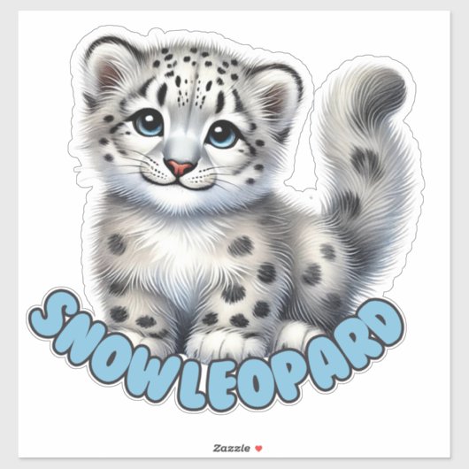 SNEEUWLUIPAARD - KINDERKAMER STICKER (Vel)