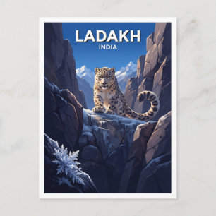 Sneeuwluipaard, Ladakh Leh India Briefkaart
