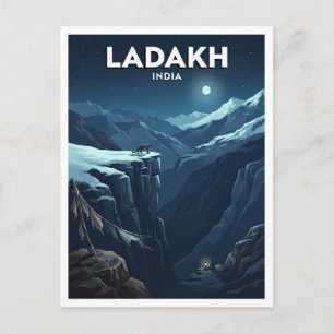 Sneeuwluipaard, Ladakh Leh India Souvenir Briefkaart