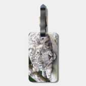 Sneeuwluipaard - mooi! bagagelabel (Achterkant verticaal)