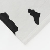 Sneeuwluipaard Naadloos Patroon Fleece Deken (Hoek)