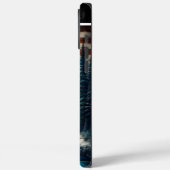 Sneeuwluipaard onder Amerikaanse vlag Case-Mate iPhone Case (Achterkant / Links)