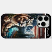Sneeuwluipaard onder een berghemel Case-Mate iPhone case (Achterkant (horizontaal))
