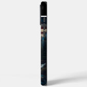 Sneeuwluipaard onder een sterrenvlag Case-Mate iPhone case (Achterkant / Links)