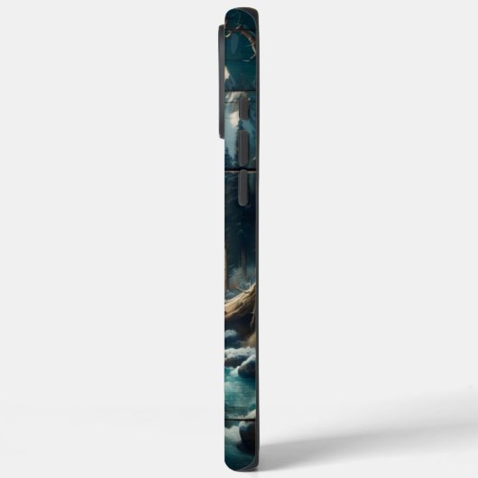 Sneeuwluipaard onder maanlicht Case-Mate iPhone case (Achterkant / Links)