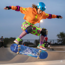 Sneeuwluipaard op Mountain Rock Persoonlijk Skateboard