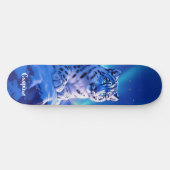 Sneeuwluipaard op Mountain Rock Persoonlijk Skateboard (Horizontaal)