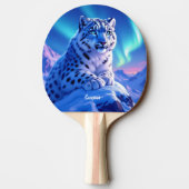 Sneeuwluipaard op Mountain Rock Tafeltennisbatje (Achterkant)