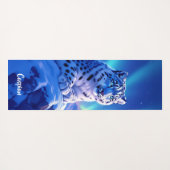 Sneeuwluipaard op Mountain Rock Yogamat (Achterkant (horizontaal))