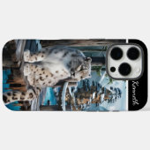 Sneeuwluipaard op Winterbrug Case-Mate iPhone Case (Achterkant (horizontaal))