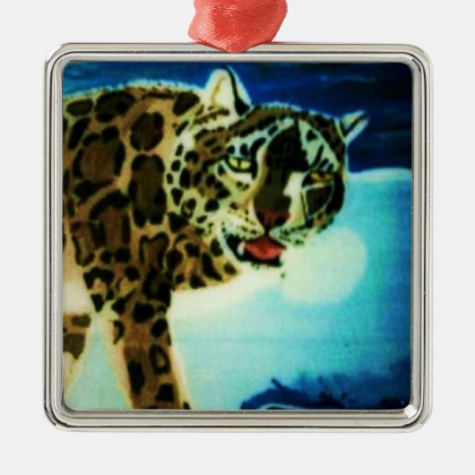 Sneeuwluipaard ornament (Voorkant)