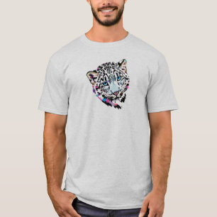 Sneeuwluipaard Pop Art T-shirt afdrukken