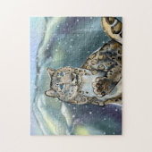 Sneeuwluipaard~puzzel Legpuzzel (Verticaal)