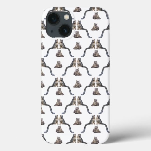 Sneeuwluipaard Razernij iPad Hoes (kies kleur) (Achterkant)