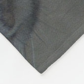 Sneeuwluipaard, rugleuning, groot fleece deken (Hoek)