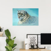 Sneeuwluipaard Schilderij- Poster (Thuiskantoor)