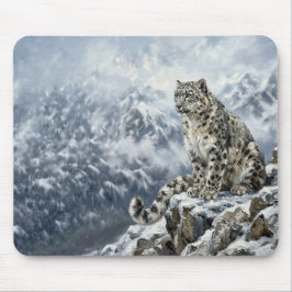 Sneeuwluipaard Totem Muismat - Fijne Kunst Wilde N