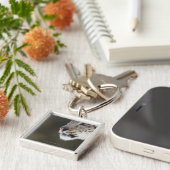 Sneeuwluipaard (Uncia uncia) Sleutelhanger (Zijkant)